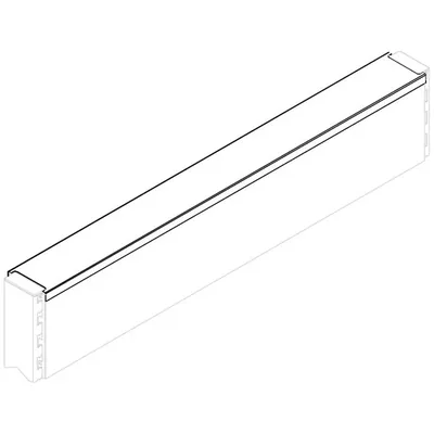 Стеллажи торговые Крышка стеллажа 80 (L=1250, T-TC 01801250, структурная муар, RAL 9010)