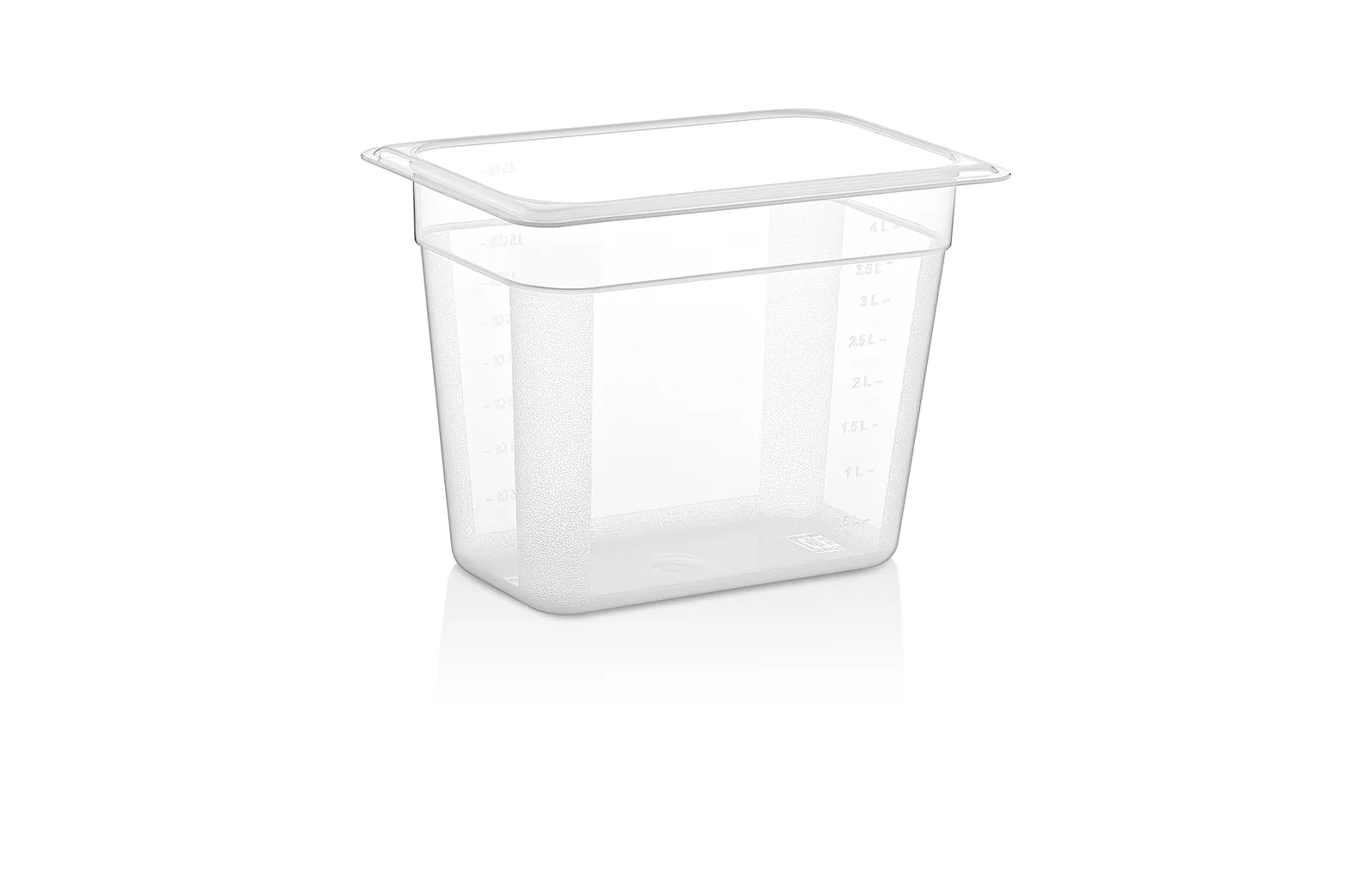 Гастроемкость 1/4 h=200 мм. 265*162 мм. 4,5 л. п/п прозрачная GP Gastroplast
