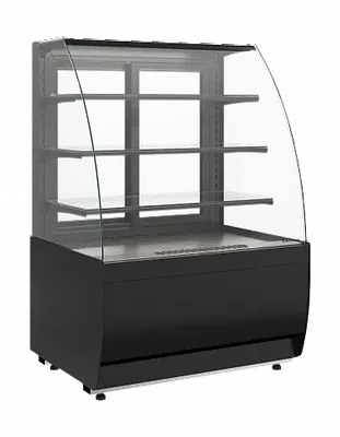 Витрины кондитерские Витрина холодильная Carboma серии K70 VM 1,3-1 LIGHT (версия 2.0) (9005)