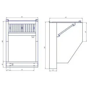 Зонты вытяжные Зонт вытяжной пристенный RoboLabs KF065-01-1500B