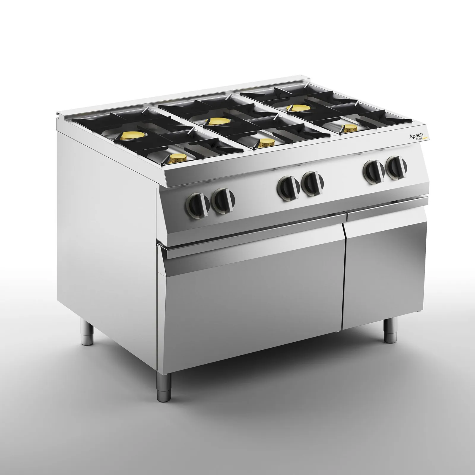 Плита газовая 6 конфорочн. 700 серии APACH CHEF LINE SLRRG127CS