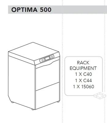 Фронтальные посудомоечные машины МАШИНА ПОСУДОМОЕЧНАЯ DIHR OPTIMA 500