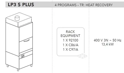 Котломоечные машины МАШИНА КОТЛОМОЕЧНАЯ DIHR LP3 STR PLUS ELETTRONICA+DDE