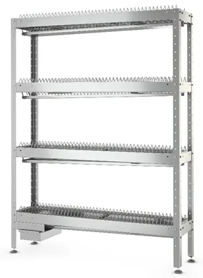 Стеллажи кухонные Кухонный стеллаж Атеси СКТ-С-1200-02-Н (СКТ-1/1200)