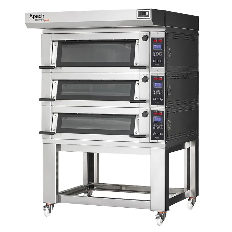 Печь подовая с подставкой без направляющих APACH BAKERY LINE E2PSK2L DPBI-T без пароувлажнения