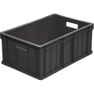 Ящики и лотки Ящик L 60см w 40см h 25см прямой Тара 204 черный