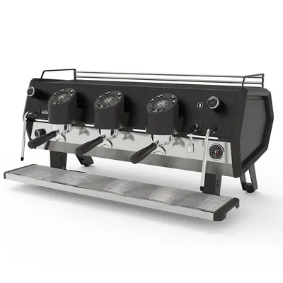 Кофемашины Кофемашина Sanremo D8 3 высокие гр,Total Black, Подсветка + Cold Touch, черная