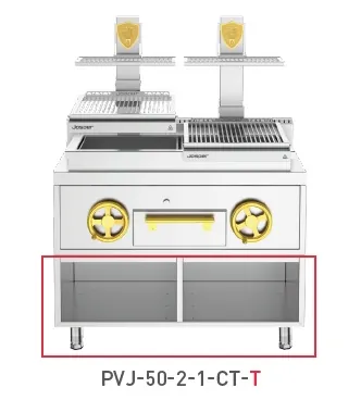 Грили на углях и дровах ГРИЛЬ ОТКРЫТЫЙ JOSPER BASQUE PVJ-50-2-1-CT-T