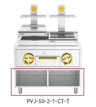 Грили на углях и дровах ГРИЛЬ ОТКРЫТЫЙ JOSPER BASQUE PVJ-50-2-1-CT-T