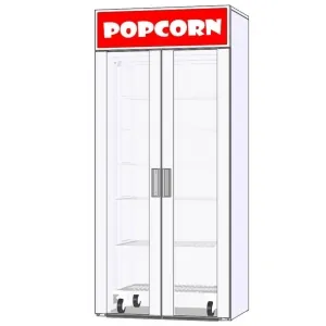 Витрина тепловая напольная RoboLabs VTP-090SD1