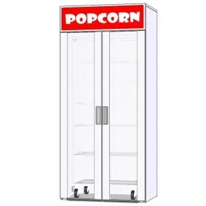 Витрина тепловая напольная RoboLabs VTP-090SD1