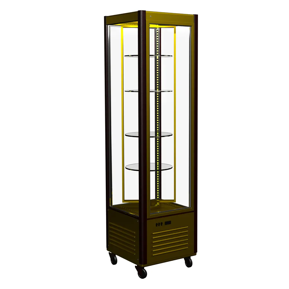Витрины кондитерские Витрина кондитерская Полюс D4 VM 400-2 (R400Cвр Сarboma Люкс) (0109-0102 (коричнево-золотой))