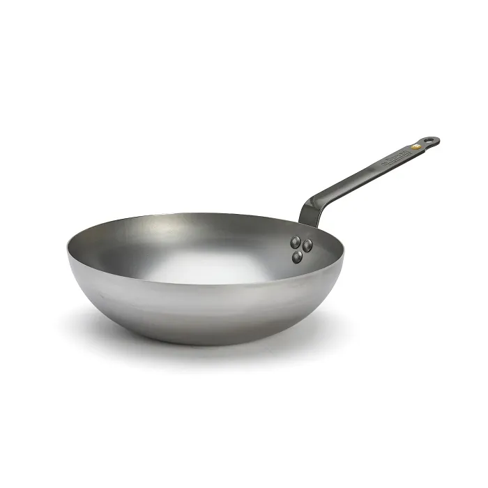 Сковорода Wok d=28 см. h=8,5 см. 2,4 л. белая сталь De Buyer (5617.28)