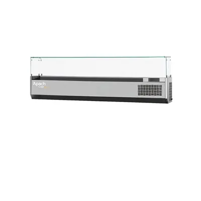 Витрины холодильные универсальные ВИТРИНА ХОЛОДИЛЬНАЯ СО СТЕКЛОМ APACH CHEF LINE LDR14038GR Б/АГРЕГАТА