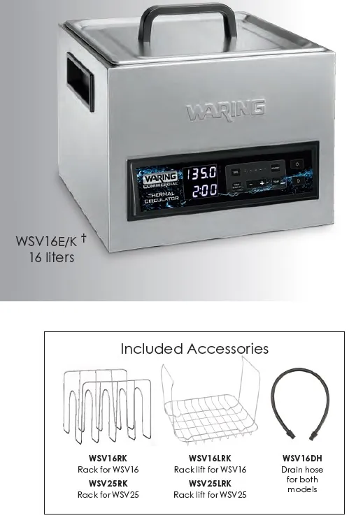 Термостат ванна Waring WSV16E
