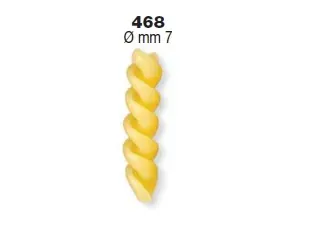 Рабочие органы и насадки Форма LA MONFERRINA для P6/P12 FUSILLI (2 PRINCIPI) 7 MM 468 бронза