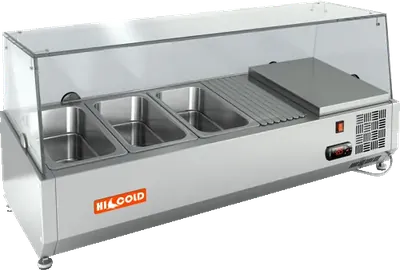 Витрины холодильные универсальные ВИТРИНА HICOLD  VRTG 1000 1/4