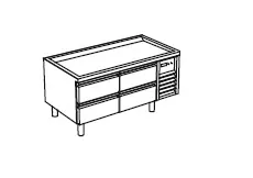 Столы холодильные БАЗА ХОЛОДИЛЬНАЯ APACH CHEF LINE SLBR722