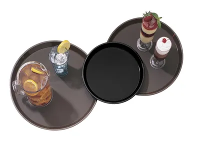 Прочие аксессуары Поднос Cambro PT1600167, d 40,5см, коричневый