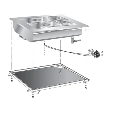 Мармиты МАРМИТ ВСТРАИВАЕМЫЙ 600 СЕРИИ APACH CHEF LINE SLDI6BME6