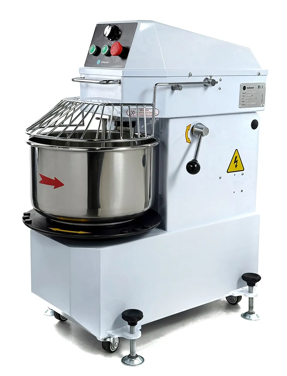 Тестомесы спиральные ТЕСТОМЕС СО СЪЕМНОЙ ДЕЖОЙ HURAKAN HKN-20CN2V