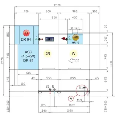 Конвейерные посудомоечные машины МАШИНА ПОСУДОМОЕЧНАЯ DIHR RX 246 SX+DDE+DR64+HR10