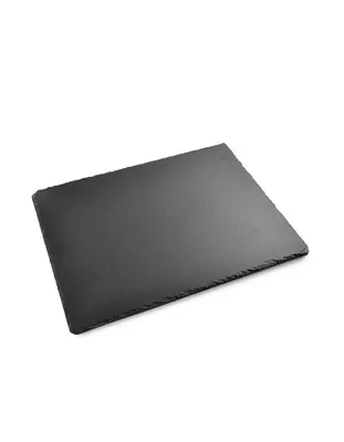 Блюдо для подачи прямоуг. 40*30 см. h=0,7 см. черное, сланец MGprof