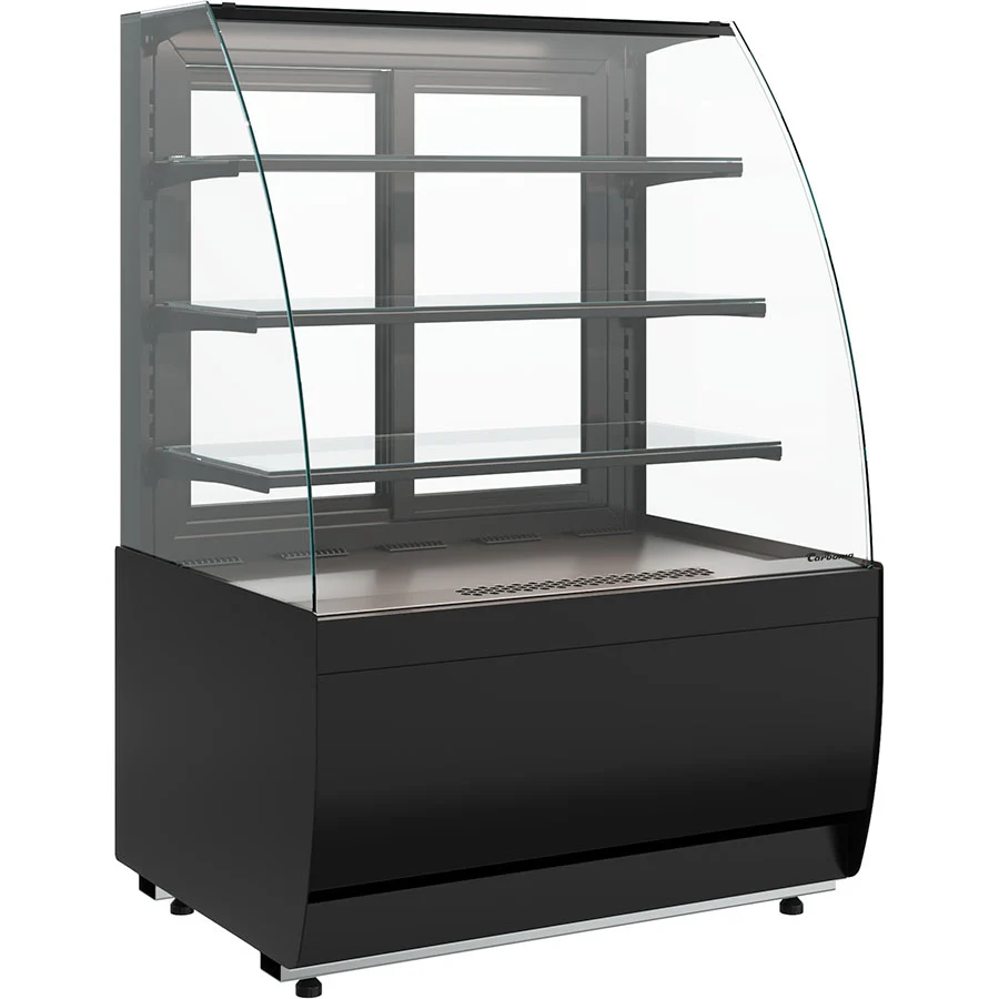 Витрина кондитерская Carboma K70 VV 1,3-1 STANDARD, версия 2.0, 9005, холодильная