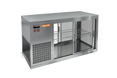 Витрины холодильные универсальные Витрина настольная HICOLD VRL T 1100 L, холодильная, сквозная