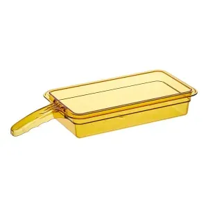 Гастроёмкости и крышки Гастроемкость GN1/3х65 H-PAN с 1-й ручкой поликарбонат янтарный Cambro 32HP1H-150