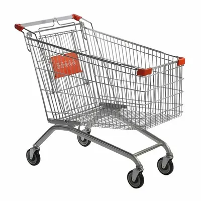 Покупательские тележки и корзины Тележка покупательская EKSI DK 180л, с д/с, TPR125, кр., тип евро