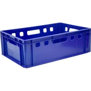 Ящик L 60см w 40см h 20см мясной Тара 207 синий