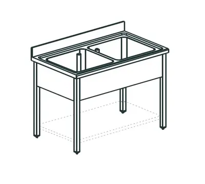 Ванны моечные ВАННА МОЕЧНАЯ APACH CHEF LINE L2S106-44SH