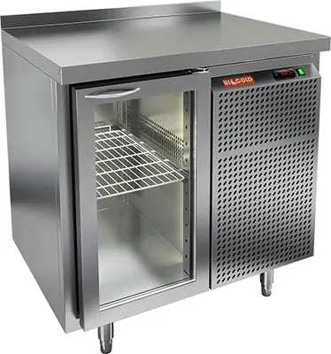Столы холодильные СТОЛ С ХОЛОДИЛЬНЫМ ШКАФОМ СО СТЕКЛ. ДВЕР. HICOLD GNG 1 BR3 HT (R290)