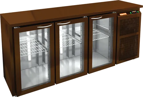 Стол с холодильным шкафом со стекл. двер. Hicold BNG 111 BR2 HT BAR (R290)
