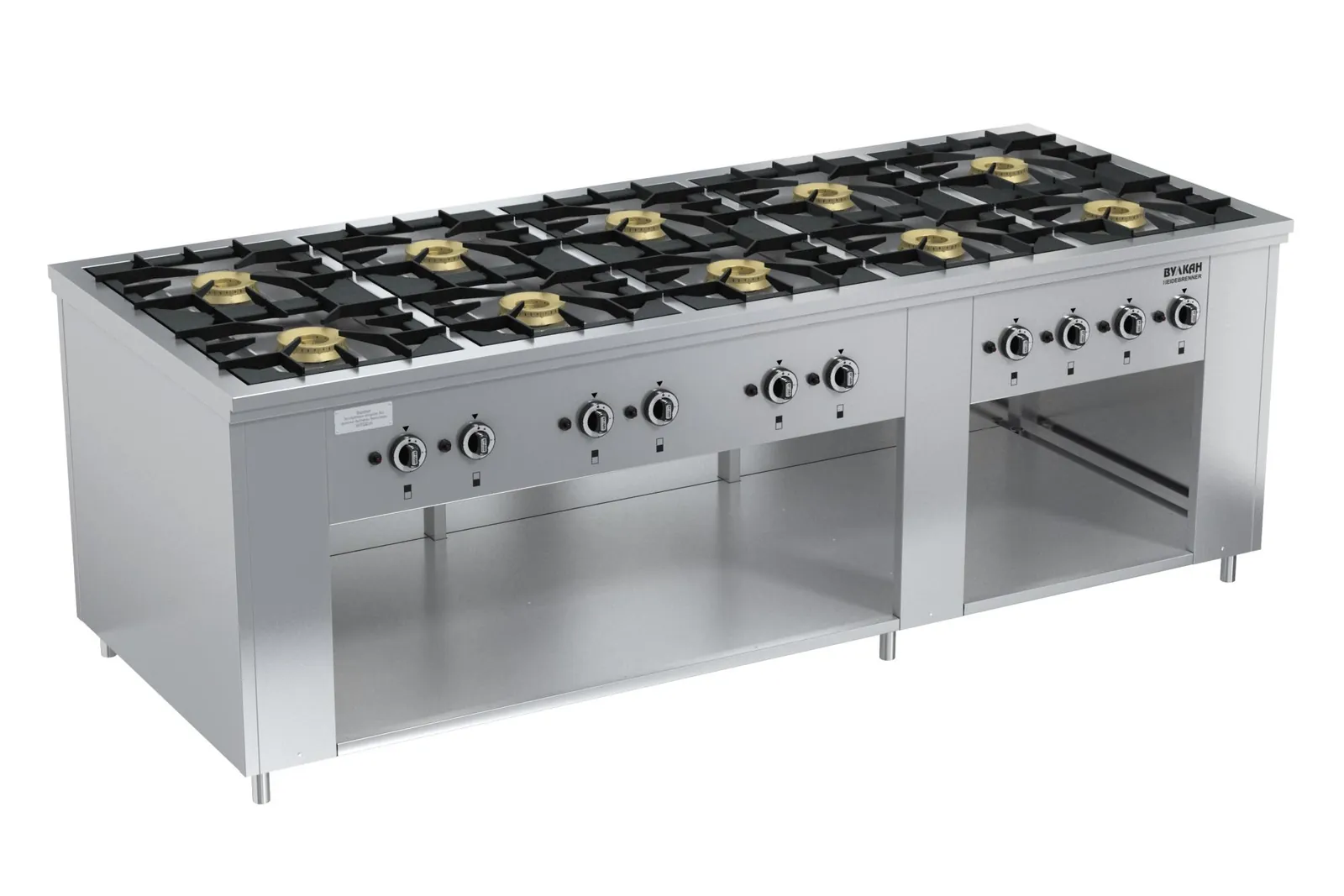 Плиты профессиональные ПЛИТА ГАЗОВАЯ ВУЛКАН ПРГ-IIA-10 Maxi АРТ.8251