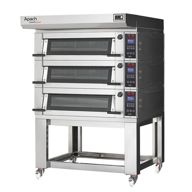 ПЕЧЬ ПОДОВАЯ С ПОДСТАВКОЙ БЕЗ НАПРАВЛЯЮЩИХ APACH BAKERY LINE E2K2L EMP