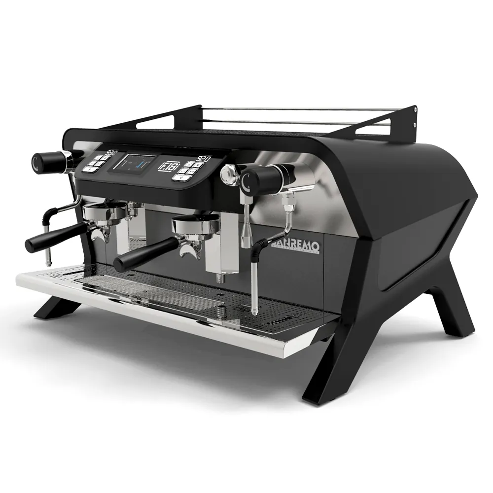 Кофемашины Кофемашина Sanremo F18 2 высокие гр. чёрная матовая