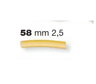 Форма LA MONFERRINA для Р6/P12 BUCATINI/SEDANINI LISCI 2,5 MM 58 бронза