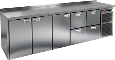 Столы холодильные СТОЛ С ХОЛОДИЛЬНЫМ ШКАФОМ HICOLD GN 11122 BR2 TN (R290)