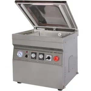 Вакуумные упаковщики Машина для вакуумной упаковки HUALIAN MACHINERY HVC-400/2T-G (DZQ-400/2T) SS (нерж.)