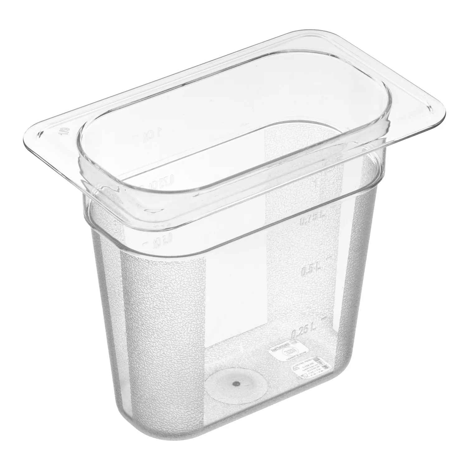 Гастроемкость 1/9 h=150 мм. 176*108 мм. 1,1 л. поликарб. прозрачная GP Gastroplast