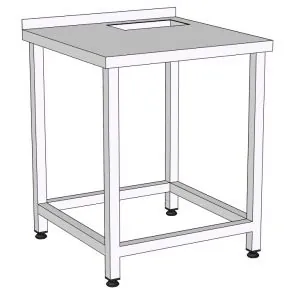 Стол производственный для раскатки теста RoboLabs SRs1D-070/7P-H9