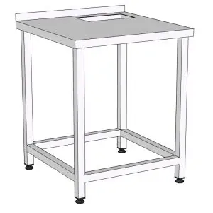 Столы производственные Стол производственный для раскатки теста RoboLabs SRs1D-070/7P-H9