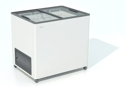 Лари морозильные Ларь морозильный FROSTOR F 250 с прямое стекло серый (пропан)