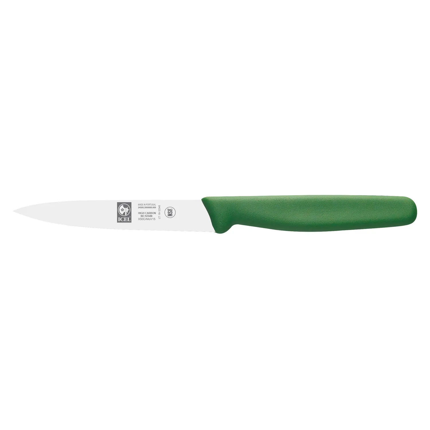 Нож для овощей 90/190 мм. зеленый Junior ICEL