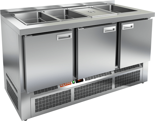 СТОЛ ДЛЯ САЛАТОВ HICOLD SLE3-111GN БЕЗ КРЫШКИ (R290)