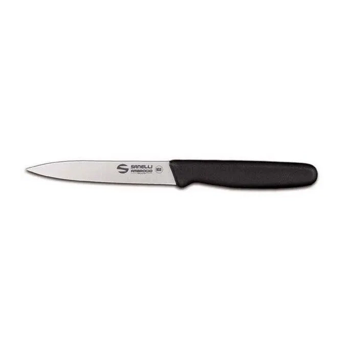 Нож Sanelli Ambrogio серии Supra, S682B11, для овощей 110 мм, черный