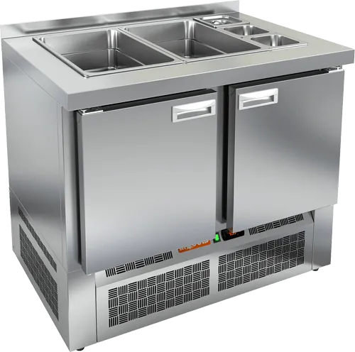 Столы для пиццы и салатов СТОЛ ДЛЯ САЛАТОВ HICOLD SLE3-11GN БЕЗ КРЫШКИ (R290)