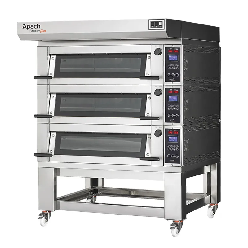 Печь подовая с подставкой без направляющих APACH BAKERY LINE E4K6LOW DP